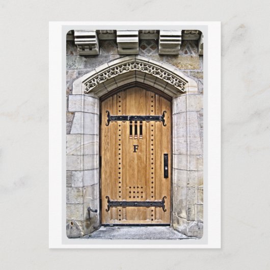 Yale Gothic Door F Briefkaart (Voorkant)