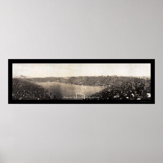 Yale Harvard Football Foto 1910 Poster (Voorkant)