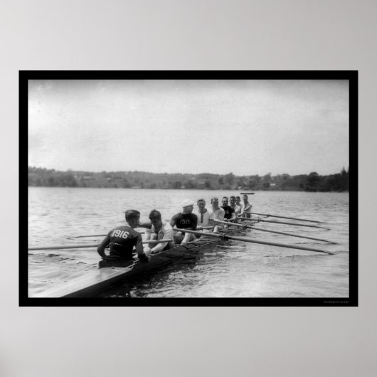 Yale Rowing Racing Shell 1915 Poster (Voorkant)