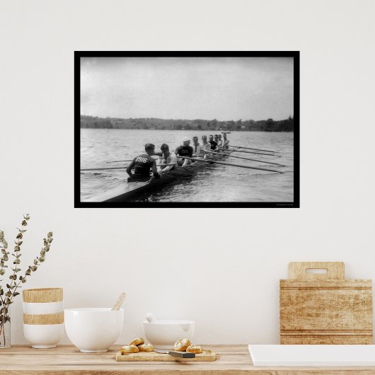Yale Rowing Racing Shell 1915 Poster (Keuken)