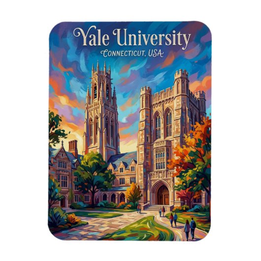 Yale-universiteit Connecticut Magneet (Verticaal)