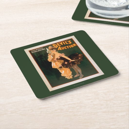 Yale's Eversustainable Devil's veilingspel Kartonnen Onderzetters (Schuin)