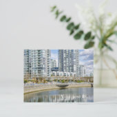 Yaletown City bij het strand Vancouver BC Briefkaart (Staand voorkant)