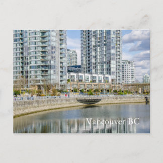 Yaletown City bij het strand Vancouver BC Briefkaart
