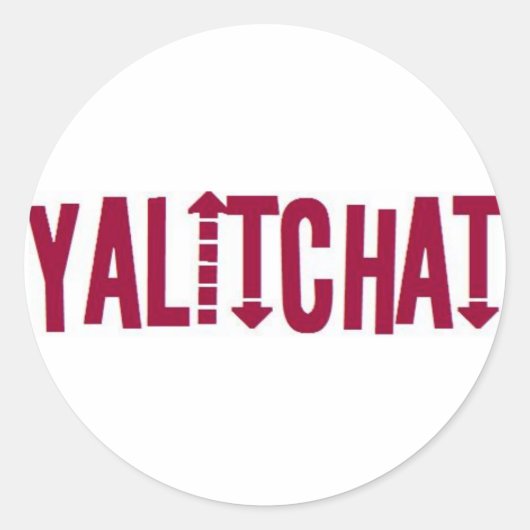 YALITCHAT LOGO STICKERS (Voorkant)