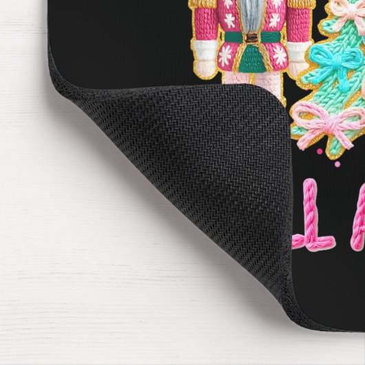 Y'all Are Nuts Nutcracker Crochet Christmas Funny  Muismat (Hoek)