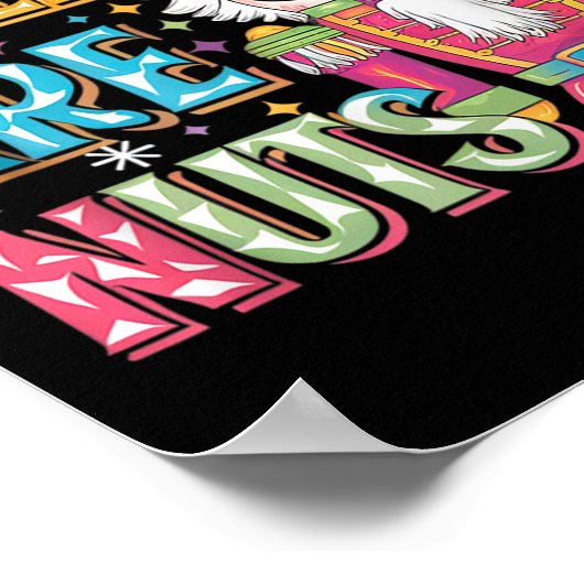 Y'all Are Nuts Nutcracker Funny Merry Christmas Xm Poster (Hoek)