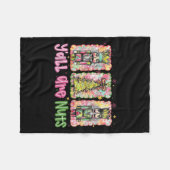 Y'all Are Nuts Nutcracker Merry Christmas Funny Xm Fleece Deken (Voorkant (Horizontaal))