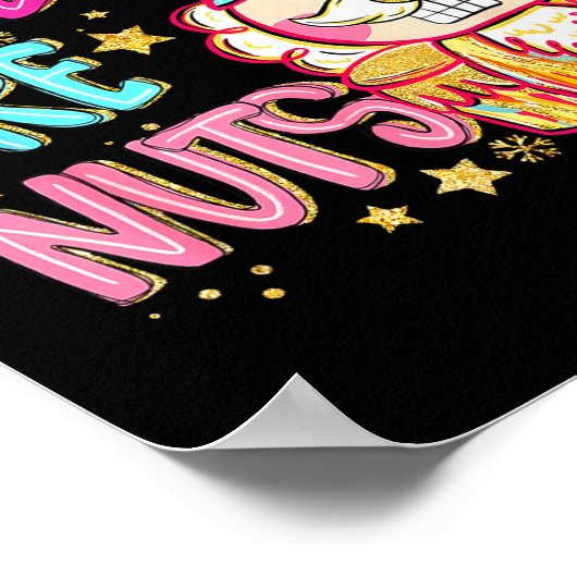 Y'all Are Nuts Nutcracker Merry Christmas Funny Xm Poster (Hoek)