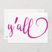 y'all briefkaart (Voorkant / Achterkant)