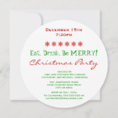 Ya'll Come Christmas Party Southern beroemd gemaak Kaart (Achterkant)