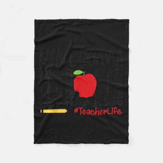 Y'all Gonna Make Me Lose My Mind Up Here Teacher M Fleece Deken (Voorkant)