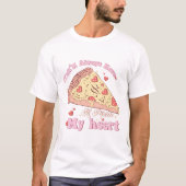 Yall heeft altijd een pizza in mijn hart t-shirt (Voorkant)