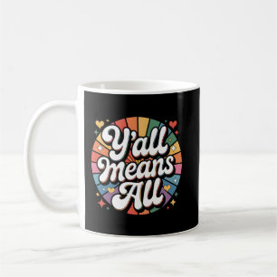 Y'all Means All Retro Koffiemok