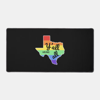 Y'all Means Y'all Design voor trotse LGBT+ Texaan Bureaumat