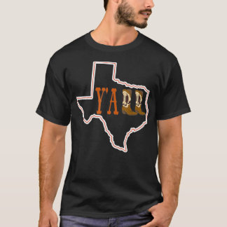 Y'all Texas State Map Overzicht Cowboy Boots South T-shirt