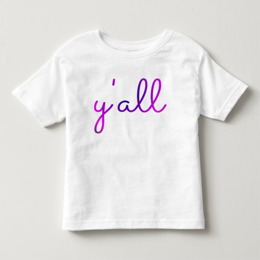 Y'all Toddler Shirt (Voorkant)