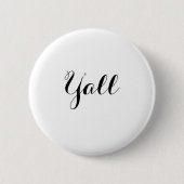 Y'all Typografie Ronde Button 5,7 Cm (Voorkant)