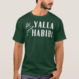 Yalla Habibi Arabisch Muslim Honeymoon Valentijns T-shirt