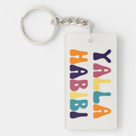 Yalla Habibi Arabisch Souvenir Sleutelhanger
