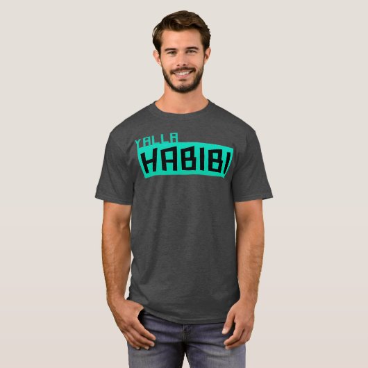 Yalla Habibi T-shirt Arabisch (Voorkant volledig)