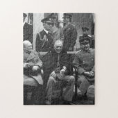 Yalta Conference Roosevelt Stalin Churchill 1945 Legpuzzel (Verticaal)