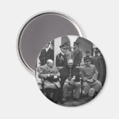 Yalta Conference Roosevelt Stalin Churchill 1945 Magneet (Voorkant / Achterkant)