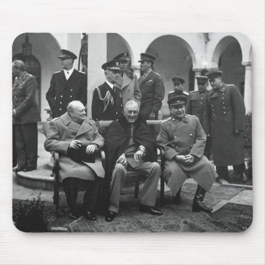 Yalta Conference Roosevelt Stalin Churchill 1945 Muismat (Voorkant)