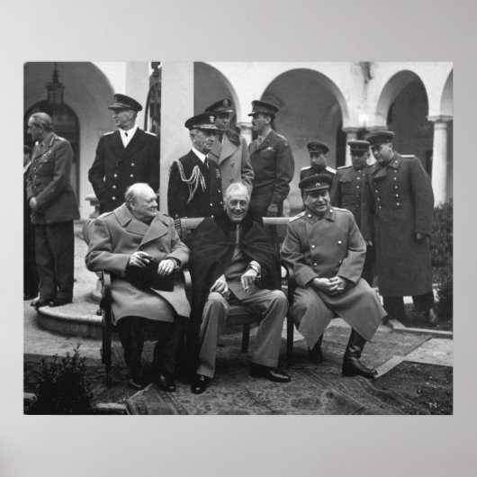 Yalta-conferentie Poster (Voorkant)