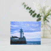Yalta Lighthouse Ukraine, Black Sea Coast Postcard Briefkaart (Staand voorkant)