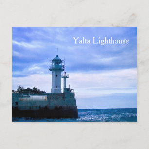 Yalta-vuurtoren Oekraine, Zwarte Zeekust Ansichtka Briefkaart