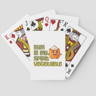 Yam is mijn spirit groente klassieker pokerkaarten