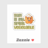 Yam is mijn spirit groente klassieker sticker (Vel)