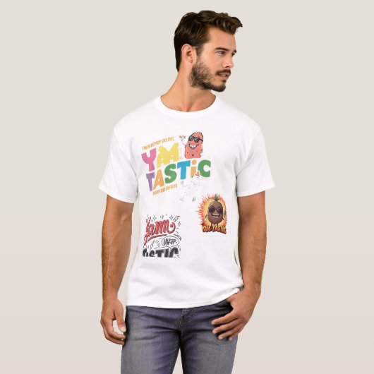 Yam-Tastic Mannen T-Shirt Design👕✅ (Voorkant volledig)
