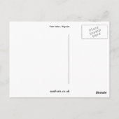 Yam Tuber, Nigeria Briefkaart (Achterkant)