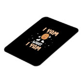 Yam What I Yam Funny Potato Pun Thanksgiving Magneet (Linkerzijde)