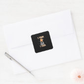 Yam What I Yam Funny Potato Pun Thanksgiving Vierkante Sticker (Envelop)