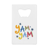 Yam Yam Black Country Bottle Opener Creditkaart Flessenopener (Voorkant)