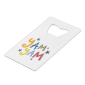 Yam Yam Black Country Bottle Opener Creditkaart Flessenopener (Voorkant Gekanteld)