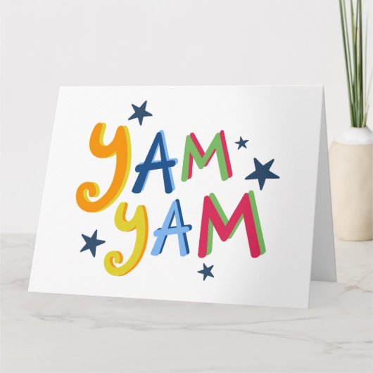 Yam Yam Black Country Quotes Kaart (Voorkant)