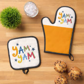 Yam Yam Black Country Schort Ovenwant & Pannenlap Set (Top down)