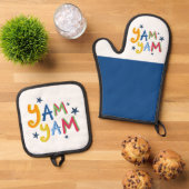 Yam Yam Black Country Schort Ovenwant & Pannenlap Set (Top down)