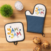 Yam Yam Black Country Schort Ovenwant & Pannenlap Set (Top down)