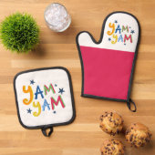 Yam Yam Black Country Schort Ovenwant & Pannenlap Set (Top down)