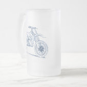 Yam YZ250 2010 Matglas Bierpul (Voorkant links)
