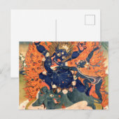 Yama Dharmaraja Buddhist Deity Briefkaart (Voorkant / Achterkant)