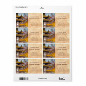 Yama Temple Sendai Hasu Kawase meesterwerk Etiket (Full Sheet)