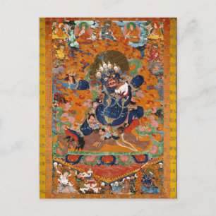 Yama Tibetan Buddhist Deity Briefkaart