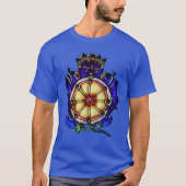 Yama & Wheel God van de Dood Indiaan T-shirt (Voorkant)