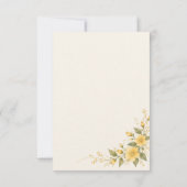 Yamabuki Wedding RSVP Card (Achterkant)